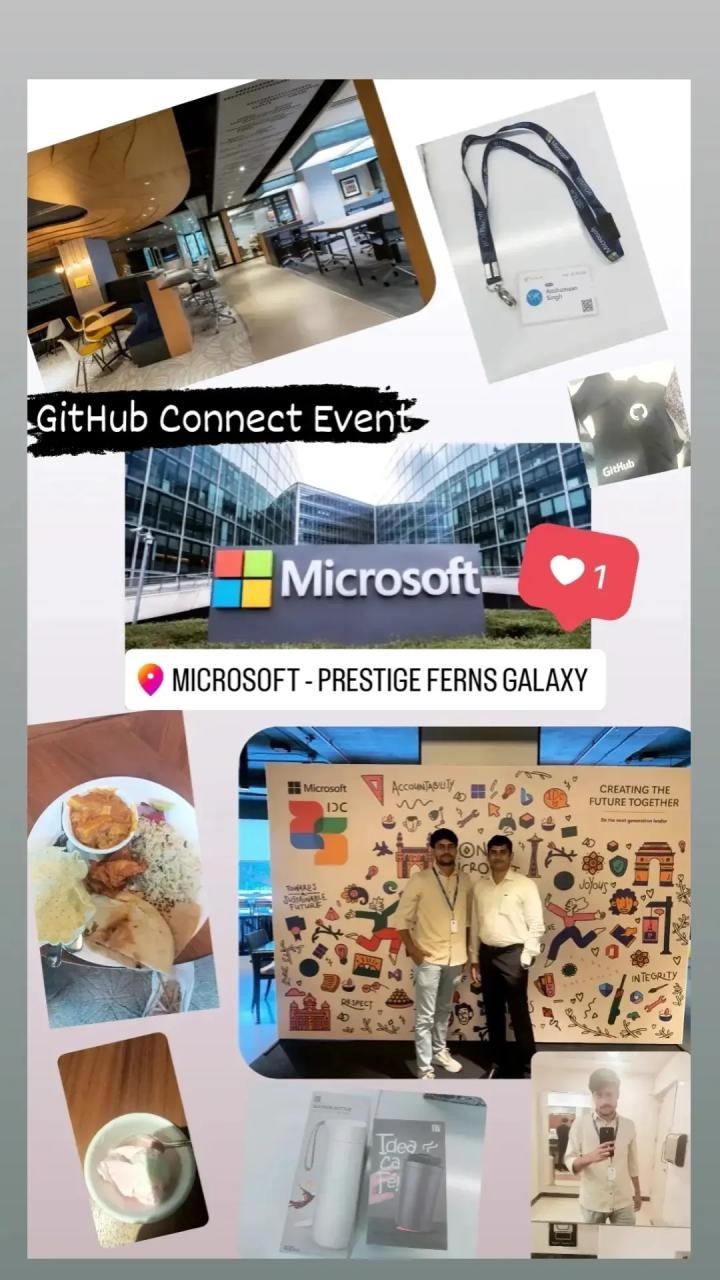Anshumaan Singh at Microsoft + GitHub Connect joint enterprise developer event, Prestige Ferns Galaxy Bengaluru